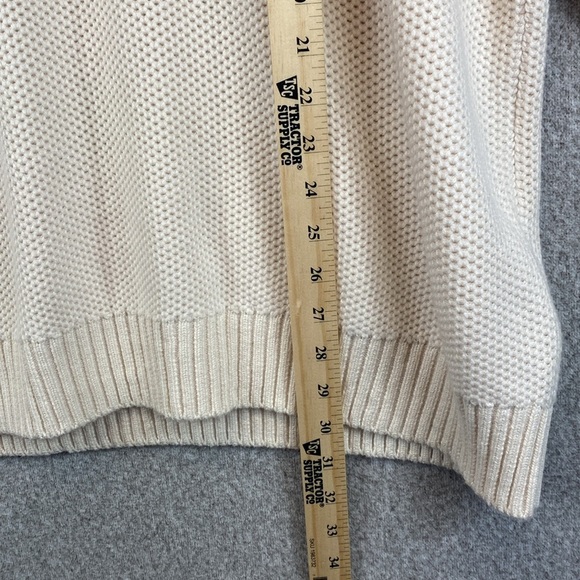 IZOD fair isle quarter zip sweater XL cream Heritage Americana apres ski - Picture 5 of 10